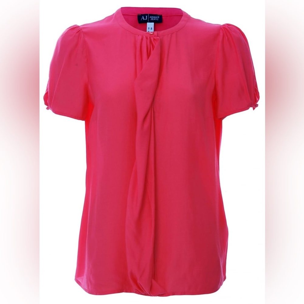 Armani Jeans Top Coral Colour Size 10